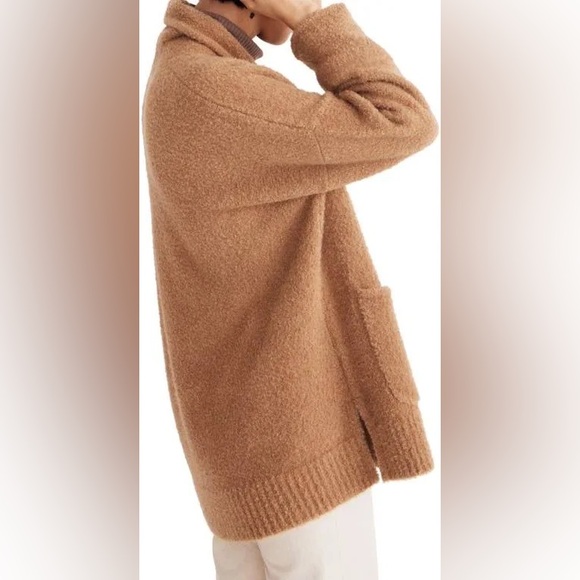 Madewell Gallatin Shawl-Collar Cardigan Sweater in Tan Size XS - Picture 5 of 9